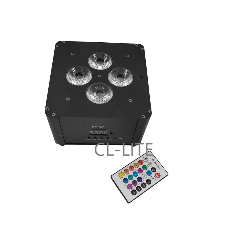 4pcs*6in1 Wireless Battery Powered LED Par Light